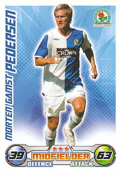 Morten Gamst Pedersen Blackburn Rovers 2008/09 Topps Match Attax #47